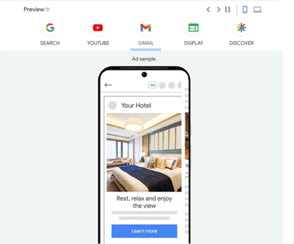 구글 애즈 캠페인 광고 형태 구글애즈 디스플레이 광고 예시